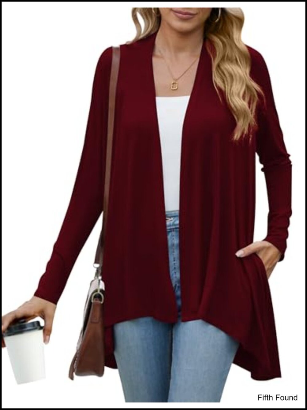 Women's Open Front Long Sleeve Lightweight Drape Cardigan Sweater Duster with